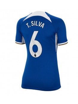 Billige Chelsea Thiago Silva #6 Hjemmedrakt Dame 2023-24 Kortermet